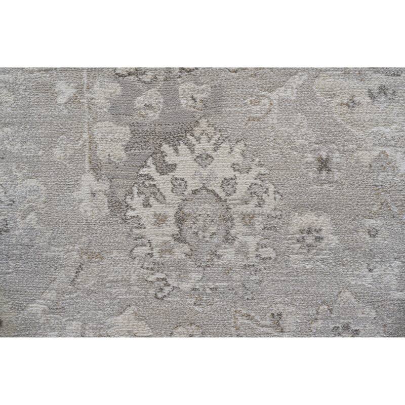 Mason Ivory, Gray and Beige Polyester Area Rug - 9' x 12'