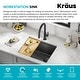 preview thumbnail 118 of 144, KRAUS Kore Workstation Undermount Stainless Steel Kitchen Sink
