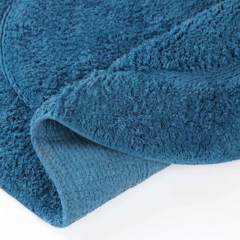 Superior Cotton Non-slip Oval Bath Rug - (Set of 2) - On Sale ...