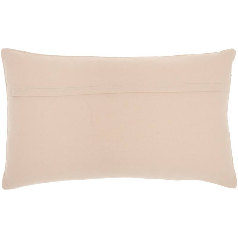 HomeRoots Brilliant Blush Pink Lumbar Pillow