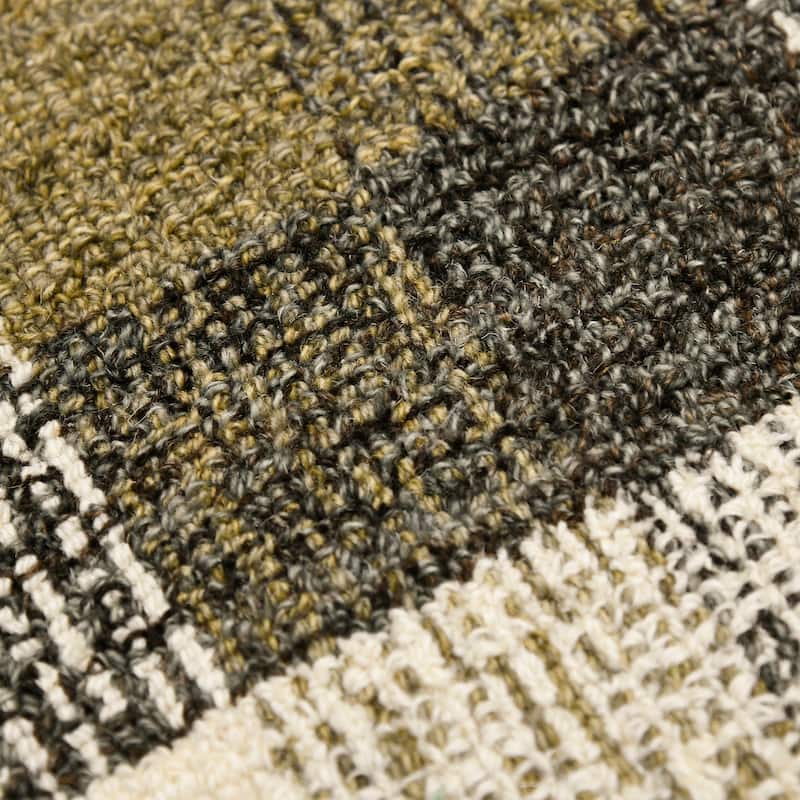 Tennessee Tartan Plaid Hand-Tufted Wool Rug