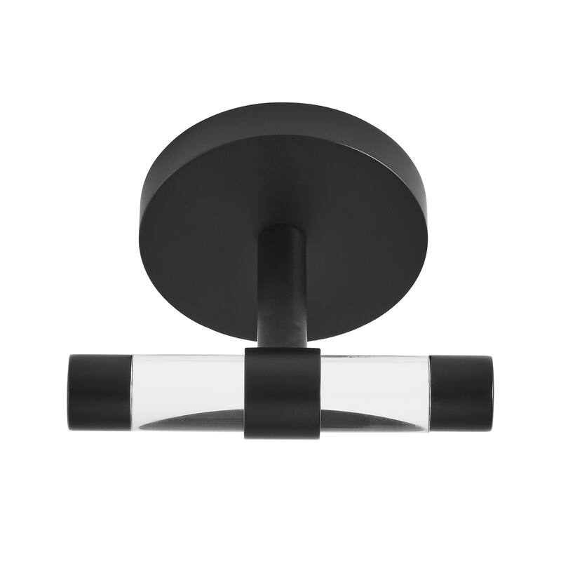 Verre Acrylic Robe Hook In Matte Black - 2.36" x 3.27" 2.36"