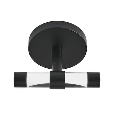 Verre Acrylic Robe Hook In Matte Black - 2.36" x 3.27" 2.36"