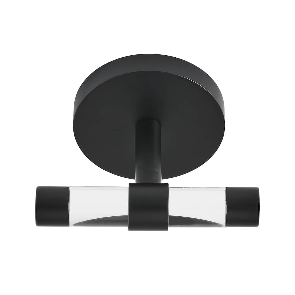 Verre Acrylic Robe Hook In Matte Black - 2.36" x 3.27" 2.36"