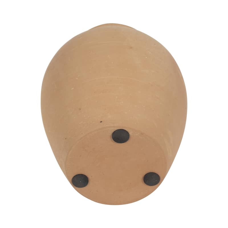 Pottery Decorative Vase Rustic Finish for Living Room or Shelf Decor