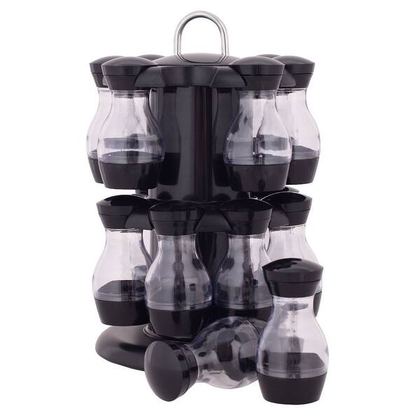 Shop Costway 16 Jar Revolving Spice Rack Herb Rotating Countertop