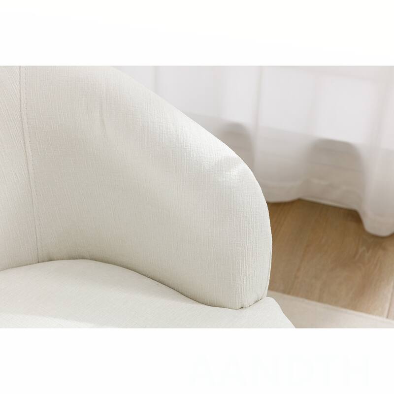 Chenille Swivel Barrel Chair