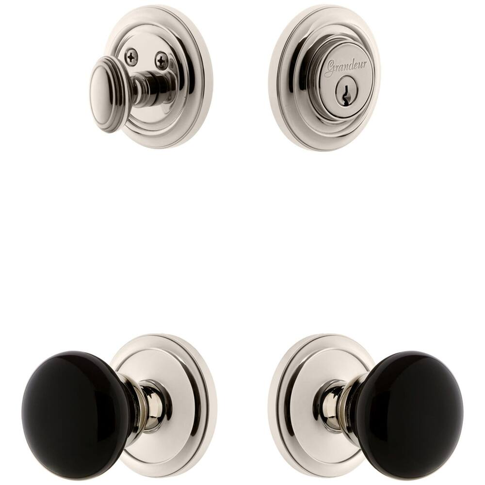 Grandeur Circulaire Solid Brass Rose Single Cylinder Keyed Entry