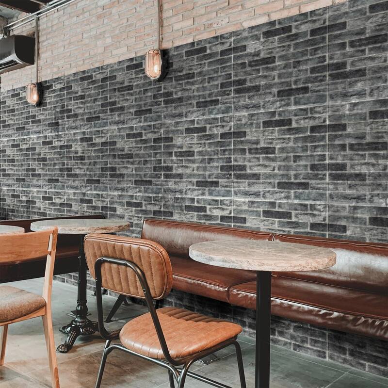 Art3d 20pcs 27.5"x27.5" Self-adhesive Foam Faux Brick Wall Tile Wall Sticker