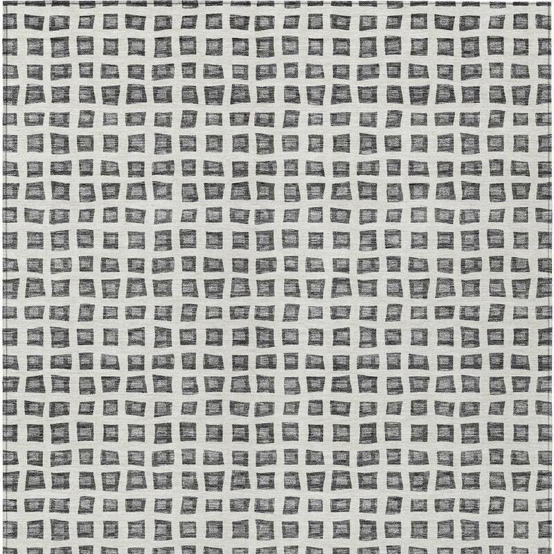 HomeRoots Geometric Transitional Rectangle Outdoor Rug
