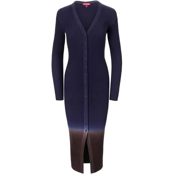 Staud Women's Ribbed Shoko Sweater Dress, Twilight Dip Dye - Bed Bath &  Beyond - 41699960