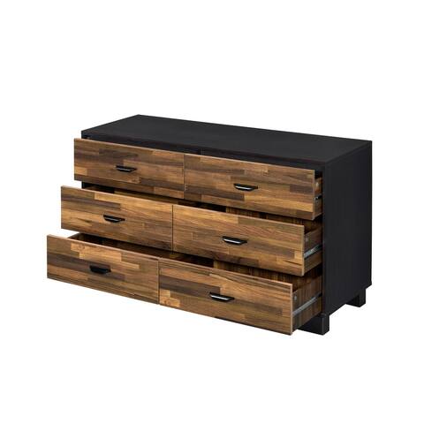Dresser in Walnut & Black Finish- 21''L x 13''D