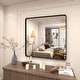 preview thumbnail 69 of 141, Apmir Metal Frame Tempered Glass Bathroom Vanity Mirror for Wall, Cloakroom, Bedroom