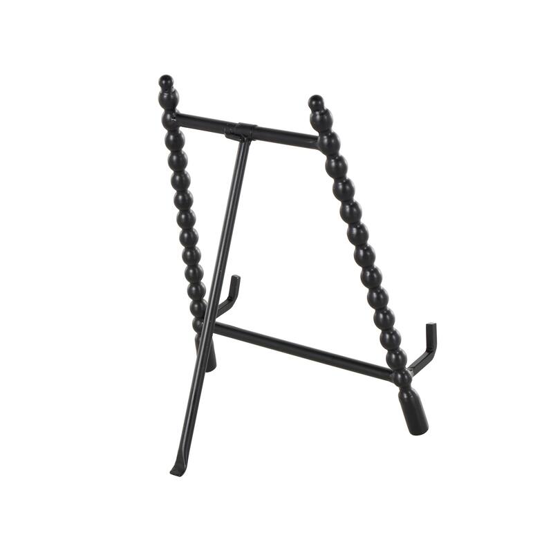 Metal Abstract Wide Easel - Black or Gold - Roche River Decor