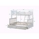 preview thumbnail 6 of 18, Twin Over Full Bunk Bed with Storage Drawers, Wooden Bunk Bed with Ladder and Safety Guard Rails