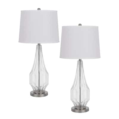 Walham 34.25" Height Glass Glass 2 Pack Table Lamp - One Size