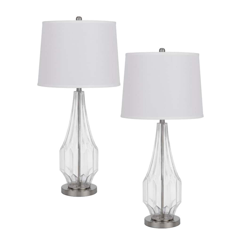 Walham 34.25" Height Glass Glass 2 Pack Table Lamp - One Size