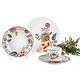 preview thumbnail 8 of 6, STP Goods Byzantium Flowers Bone China Dinner Plate Set of 4 - 10.5"