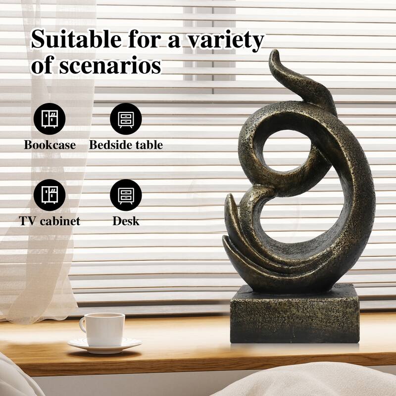 Modern Sculpture Decor Abstract Art Decoration Resin Ornament for Home