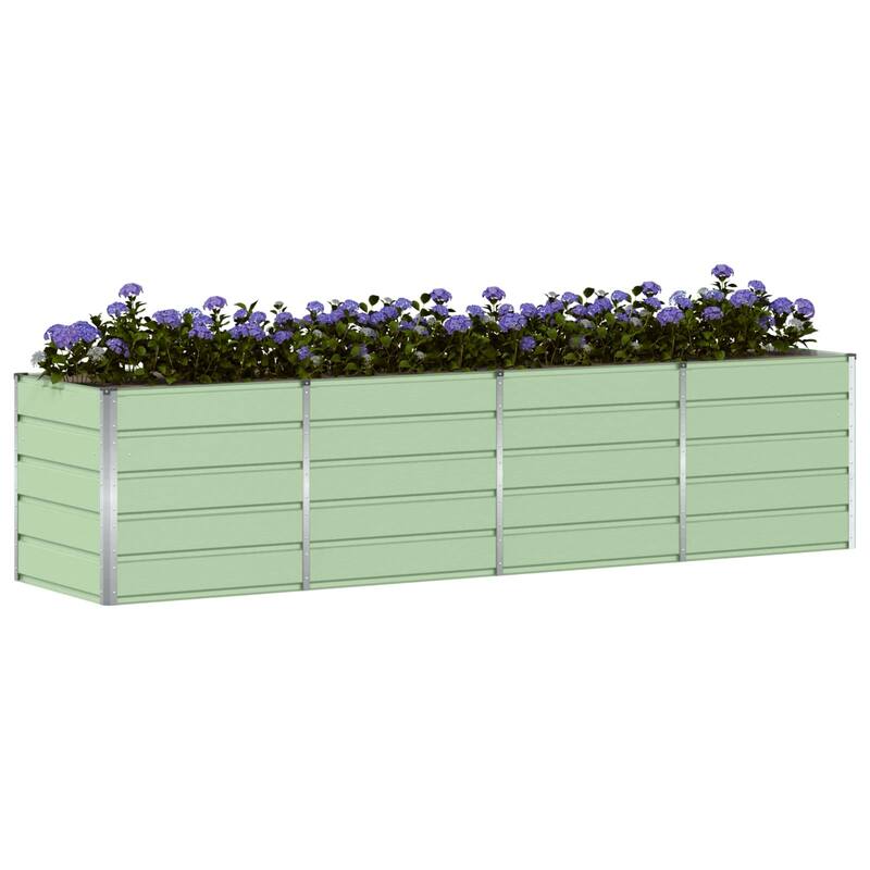 vidaXL Planter in Steel - 62.99 x 31.50 x 17.72