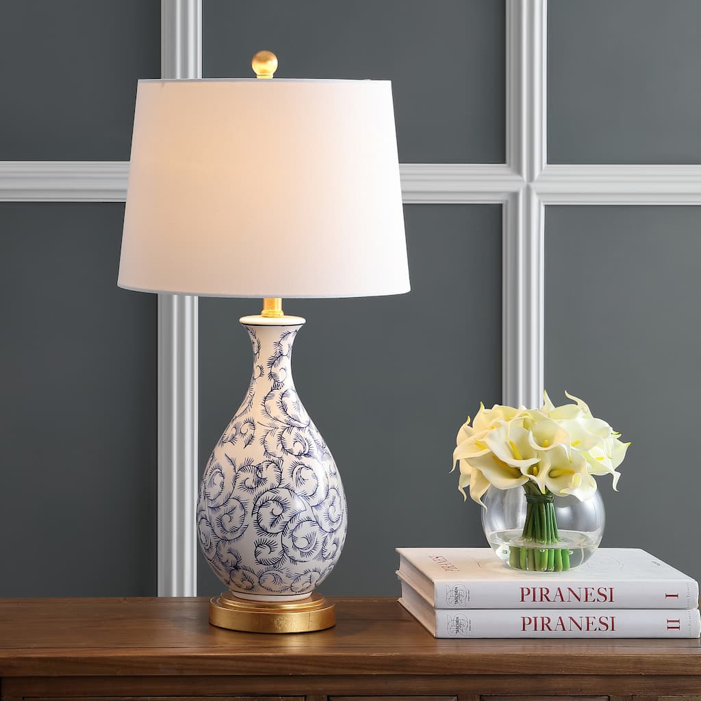 SAFAVIEH Lighting Vasiliya 28-inch LED Table Lamp (Set of 2) - 14"x14"x27.5" - 14Wx14Dx28H