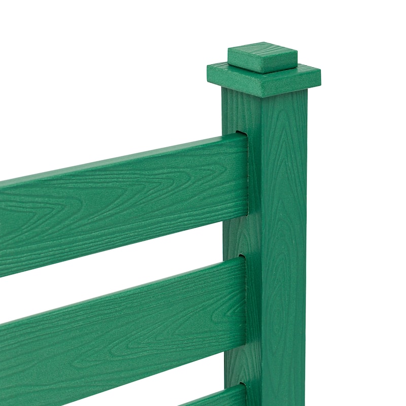 Courtyard Privacy Fence No Pit Digging Type, More Convenient For Outdoor Installation,2,4-Panel - 39.3 in. W x 35.6 in. H