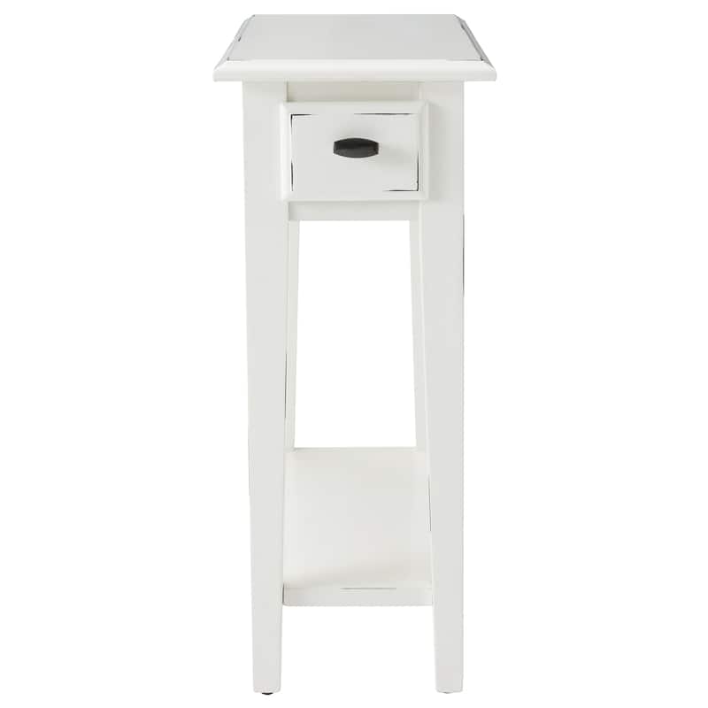 Leick Home One Drawer Narrow Side Table with Shelf