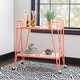 preview thumbnail 5 of 58, Rosa Mid-Century 2-Teir Rolling Metal Bar Cart Coral