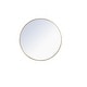 preview thumbnail 29 of 186, Carson Carrington Labbemala Metal Frame Round Mirror