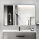 preview thumbnail 65 of 66, Rectangle Metal Framed Beveled Edge Bathroom Vanity Mirror