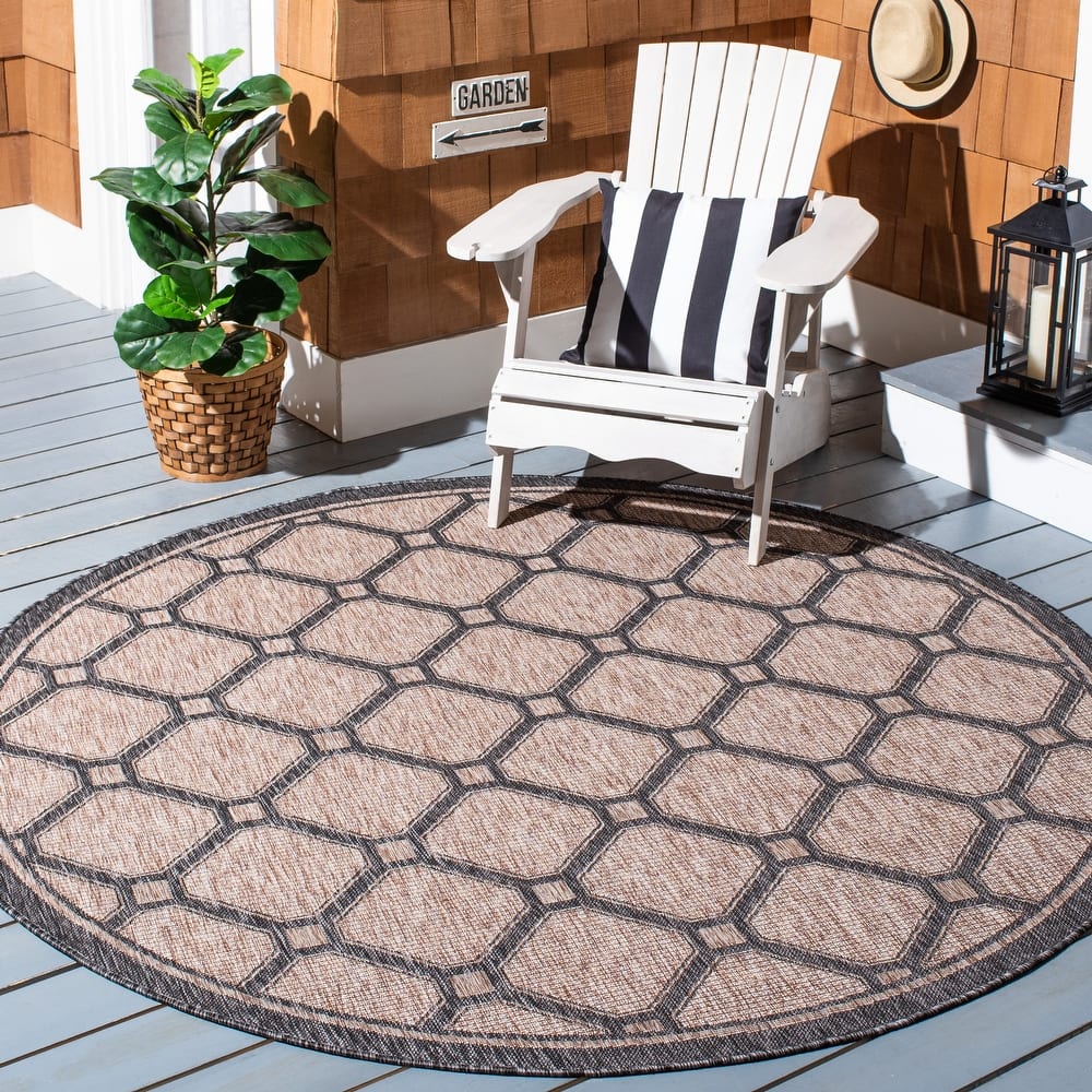 SAFAVIEH Courtyard Kremena Indoor/ Outdoor Waterproof Patio Backyard Rug