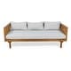 preview thumbnail 22 of 29, Claremont Outdoor 3-seat Acacia Wood Daybed by Christopher Knight Home