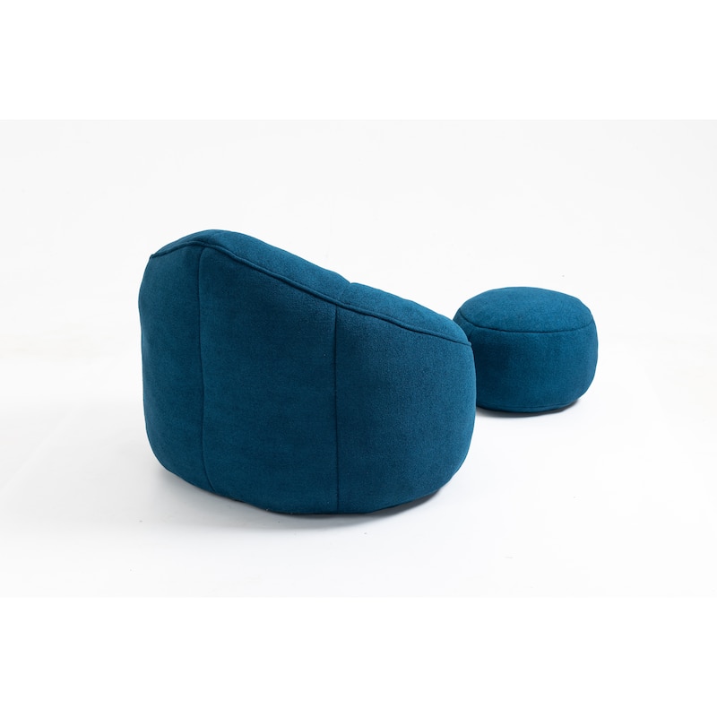 High Pressure Bean Bag Chair With Footrest