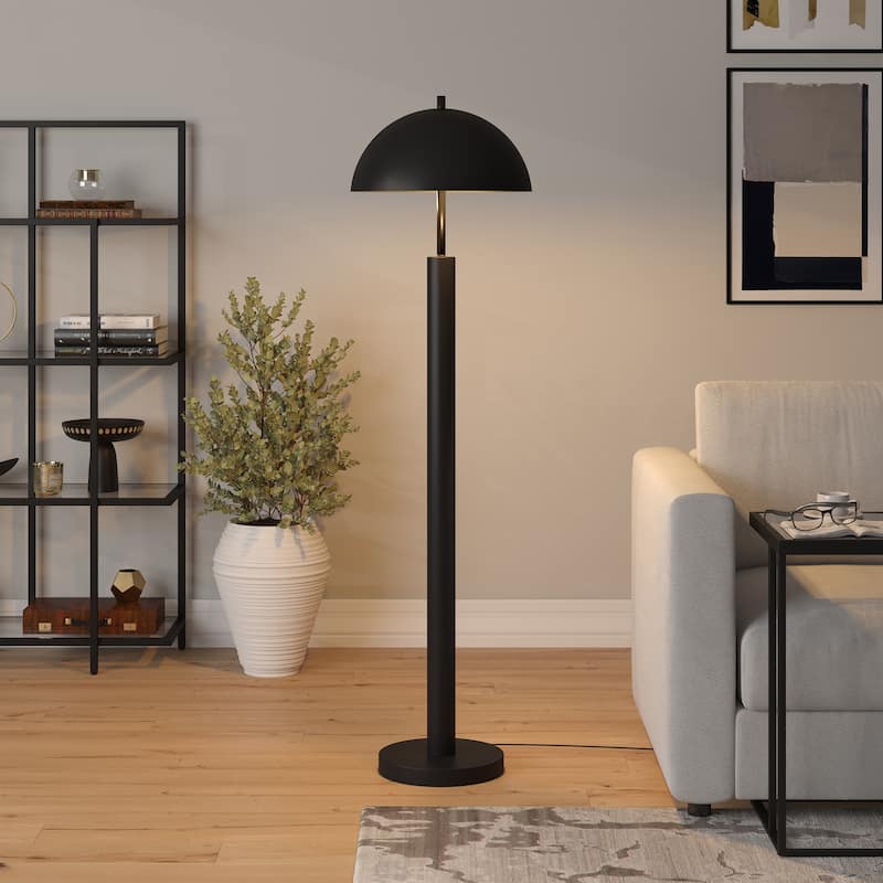York 58" Tall Floor Lamp with Metal Shade