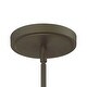preview thumbnail 3 of 4, Libby Langdon for Crystorama Grayson 1 Light Dark Bronze Pendant - 6'' W x 19'' H
