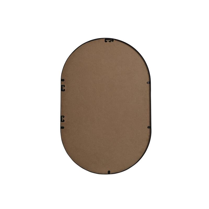 Indigo Home Metal Frame Oval Mirror 20x30 Inch