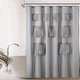 preview thumbnail 9 of 9, Mesh Pocket Water Repellent Shower Curtain