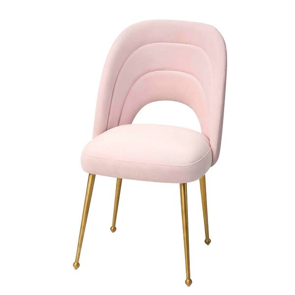 Sia Modern Velvet Upholstered Dining Chair W Splayed Steel Legs Overstock 32014778