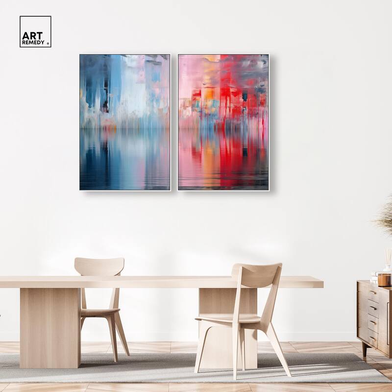 Prism on Water Canvas Set of 2 by Art Remedy