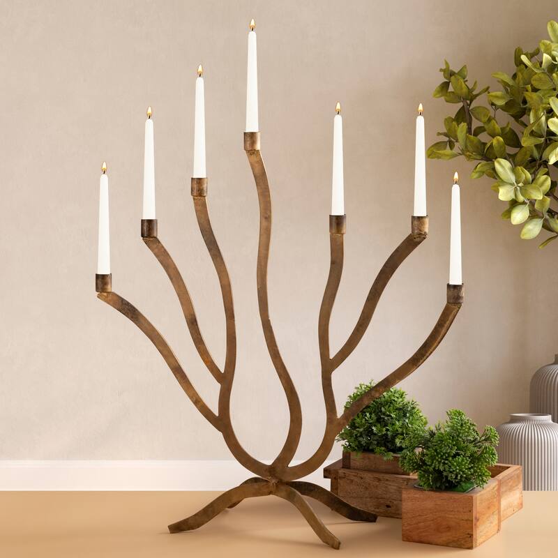 Candle Holder Med Old Brass - OLD BRASS - OLD BRASS