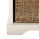 preview thumbnail 9 of 8, SAFAVIEH Lonan White 3-drawer Wicker Storage Bench - 47" W x 16.1" L x 19.9" H
