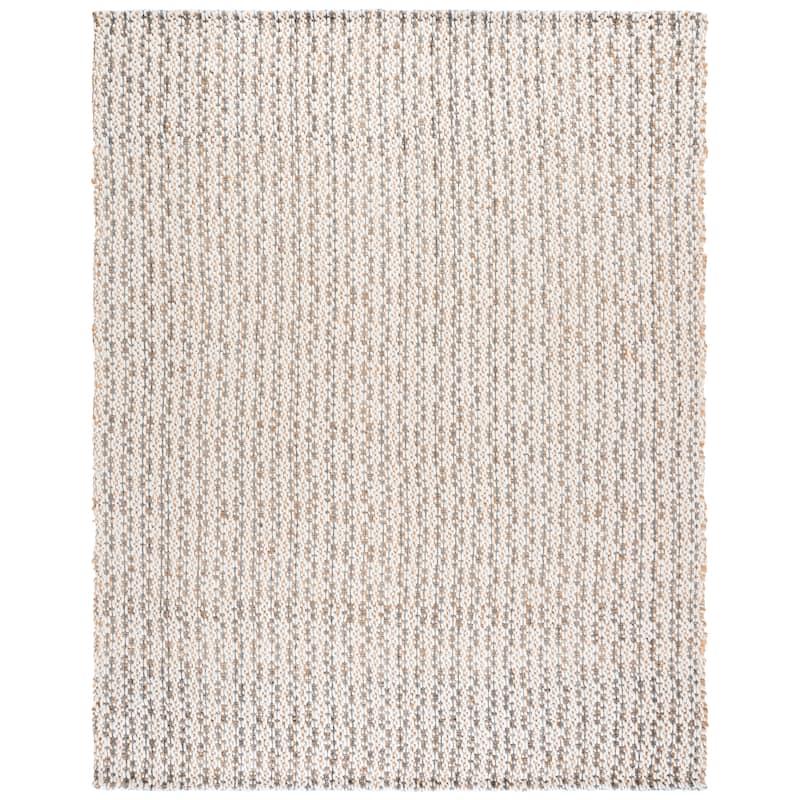 SAFAVIEH Handmade Natural Fiber Olessya Farmhouse Jute Rug - 9' x 12' - Natural/Blue