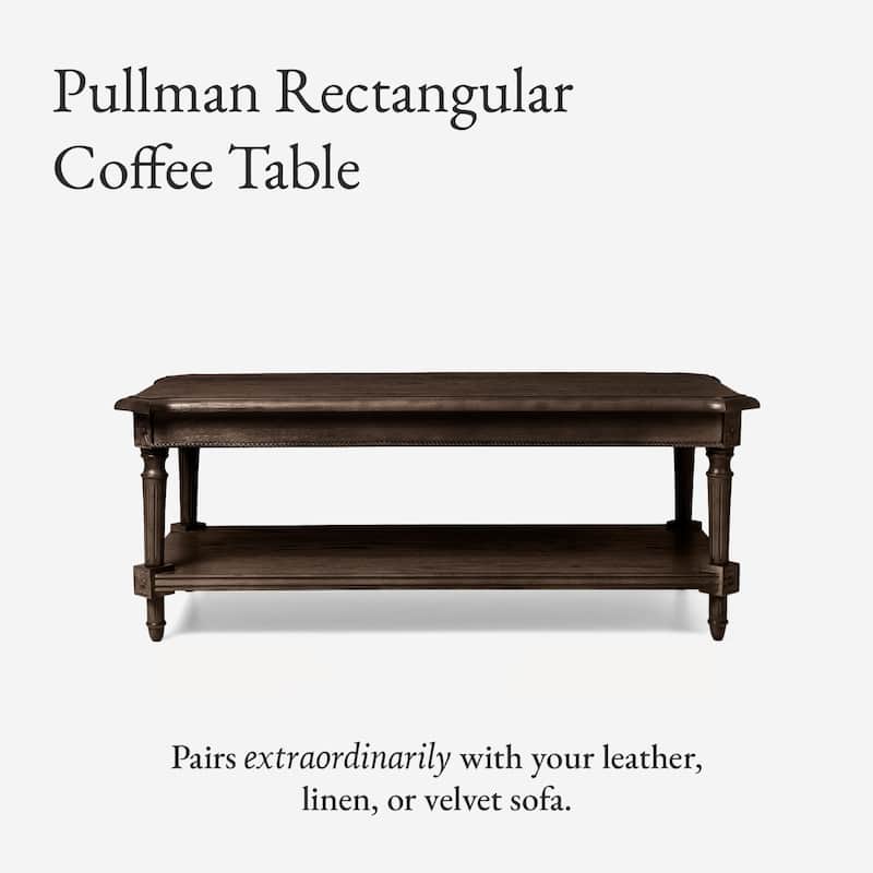 Maven Lane Pullman Traditional Rectangular Wooden Coffee Table