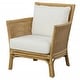 preview thumbnail 5 of 4, Uttermost 23766 29" Wide Rattan Framed Polyester Accent Chair