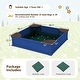 preview thumbnail 4 of 6, 12.5" Kids Sandbox with Cover Large HDPE Pit w/ 4 Corner Seats