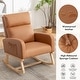 preview thumbnail 26 of 171, HOMYKA 28" Wide Rocking Chair for Nursery with Solid Wood Leg