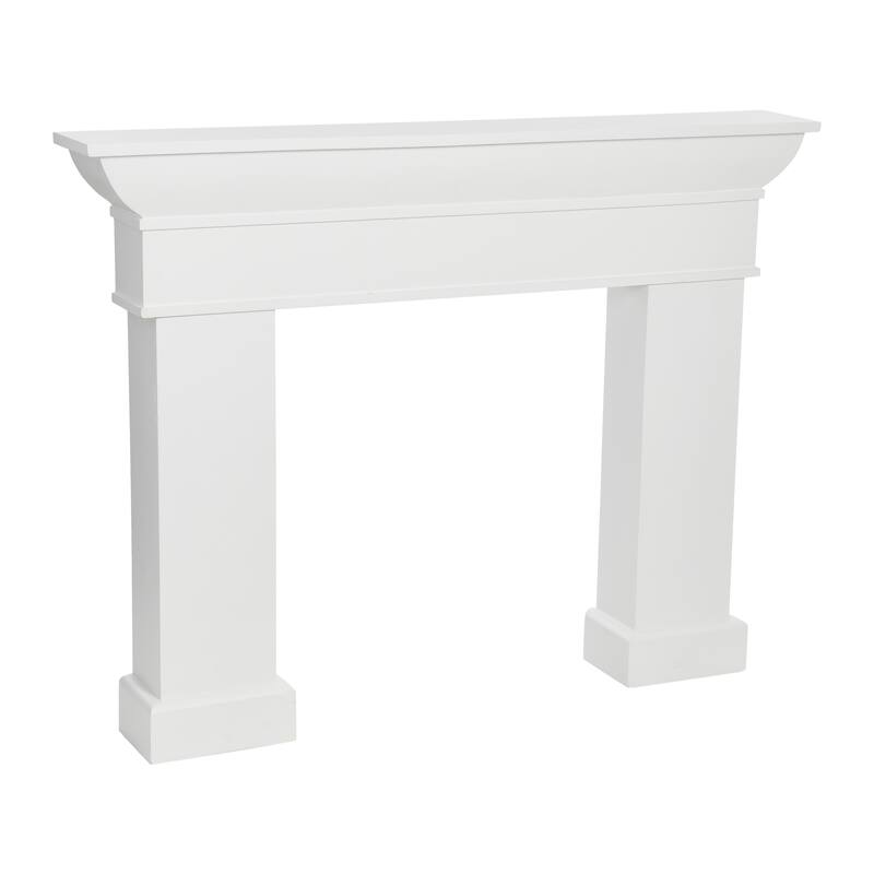 Monolith Decorative Fireplace Mantel - White