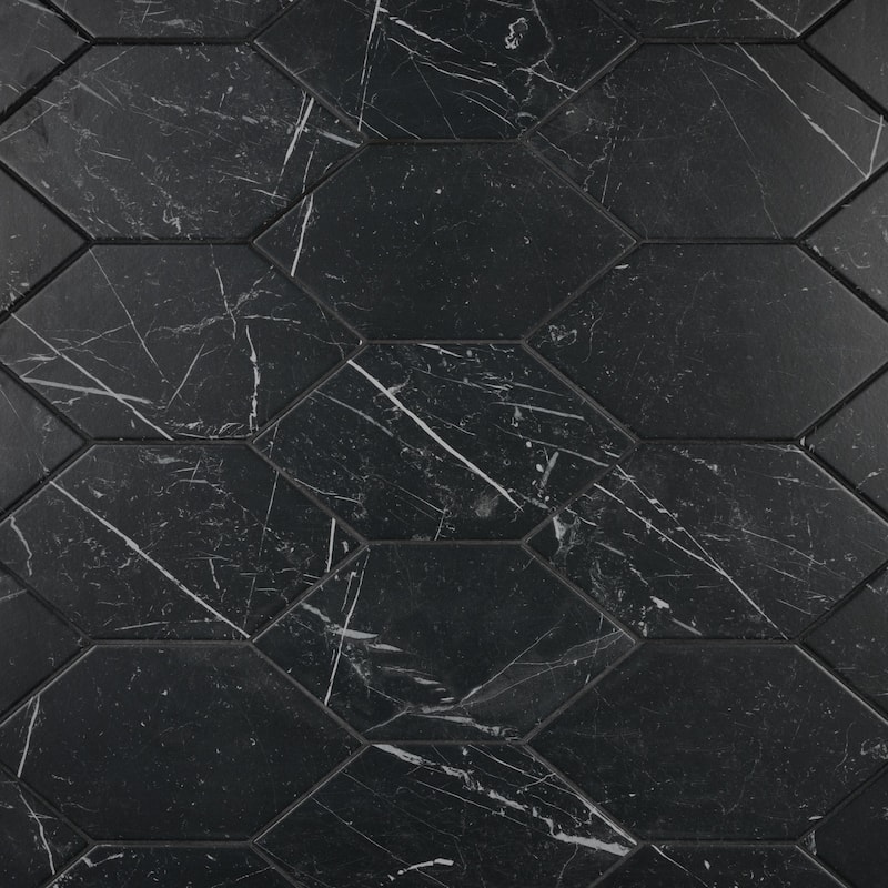 Merola Tile Timeless Marquina Kayak 6-1/2" x 12-1/2" Porcelain Floor and Wall Tile