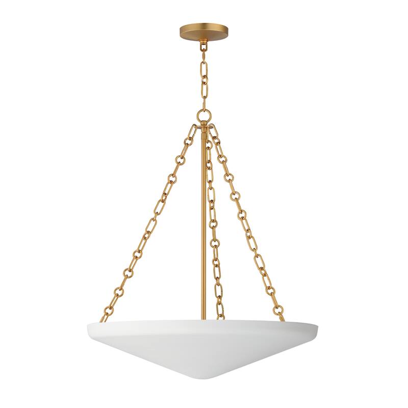 Maxim 22456WT Artemis 6 Light 24" Wide Pendant - Natural Aged Brass