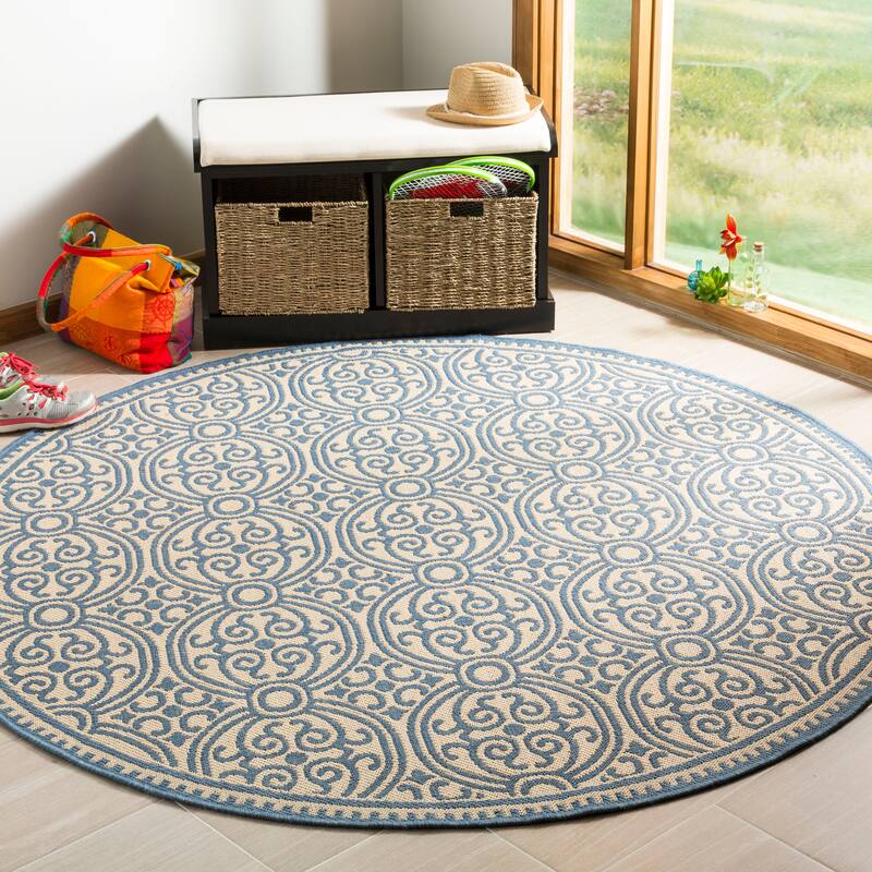 SAFAVIEH Linden Myriame Indoor/ Outdoor Waterproof Patio Backyard Rug